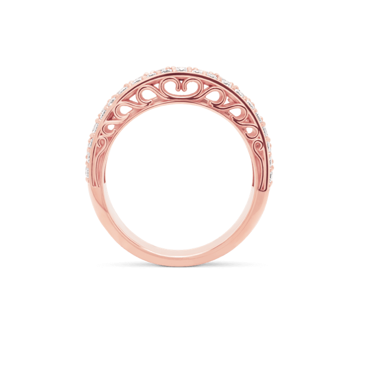 3 Row Pave Diamond Dancing Light Ring-Diamond Band