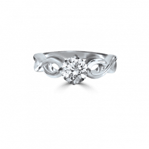 Infinity solitaire ring