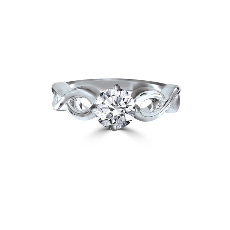 Infinity solitaire ring