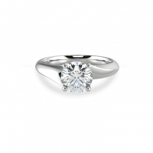Round Scarlett Engagement Ring-solitaire diamond ring