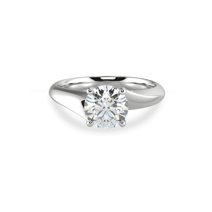 Round Scarlett Engagement Ring-solitaire diamond ring