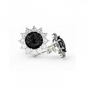 black diamond earrings