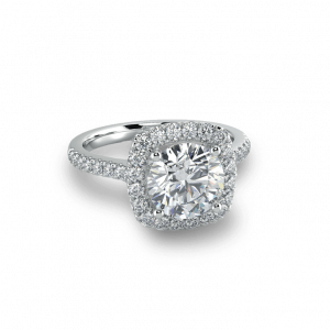 cushion round diamond halo -halo collection
