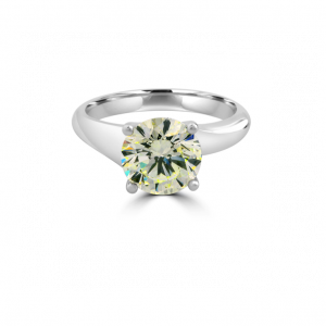 Rare Yellow Scarlett Engagement Ring-solitaire diamond ring