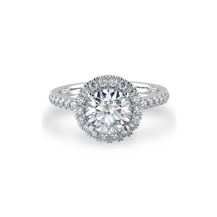 Round Halo Engagement ring - Halo Collection