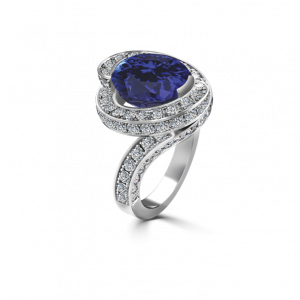 twisted tanzanite ring