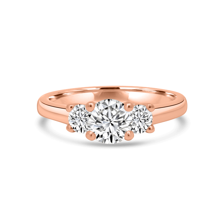 3 stone La Mer Engagement Ring