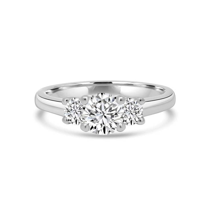 3 stone La Mer Engagement Ring