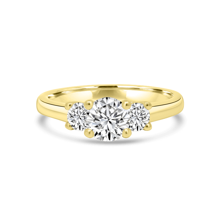3 stone La Mer Engagement Ring