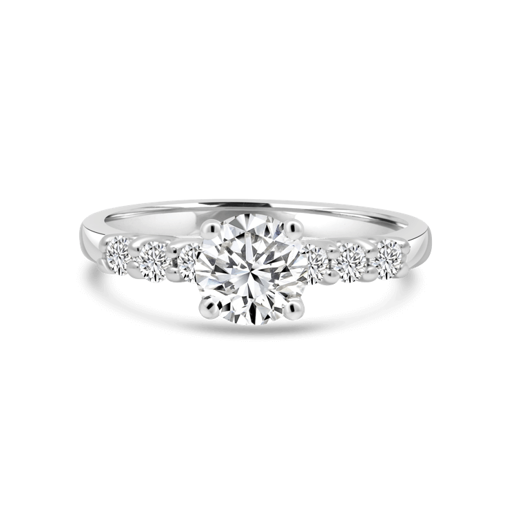 7 stone La Mer Engagement Ring