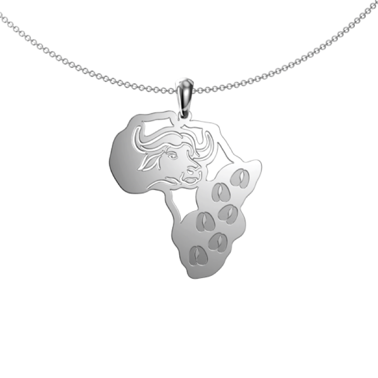buffalo footprint map - Pendant