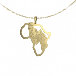 zebra footprint map - Pendant