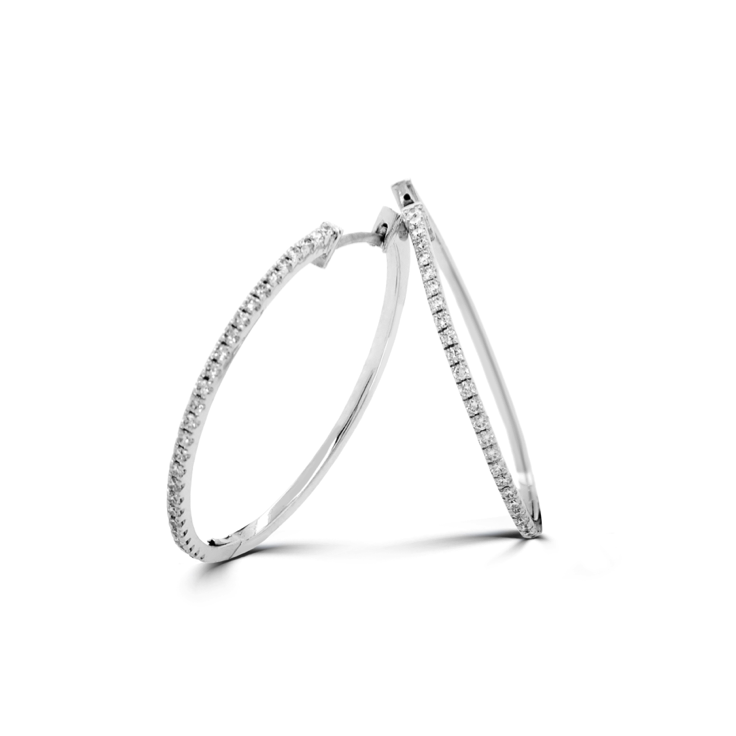 DIAMOND HOOP EARRINGS