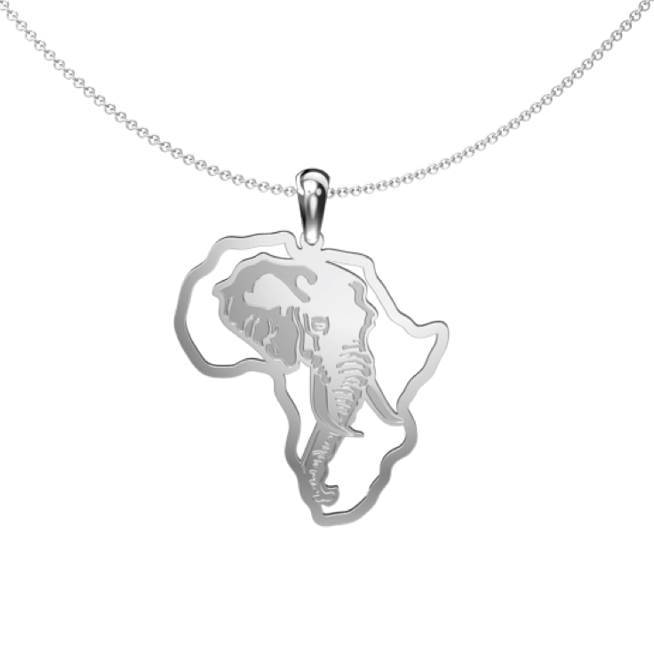 Elephant African Map