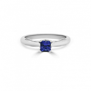 Princess Tanzanite Solitaire Ring