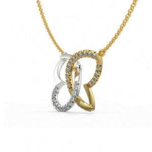 Diamond flutter necklace- Pendant