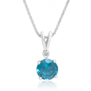 Blue Topaze Holi Pendant