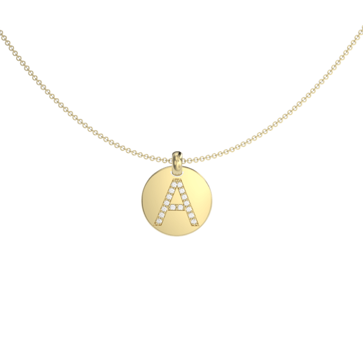 Classic Initial Pendant A - Pendants