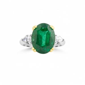 Crisp Emerald Opulence Ring