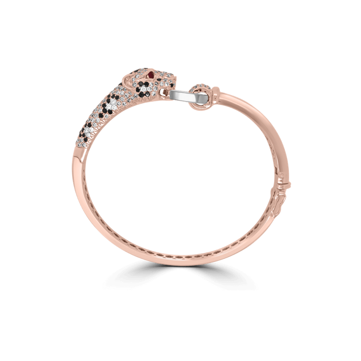 Diamond Leopard Bangle animal jewellery png