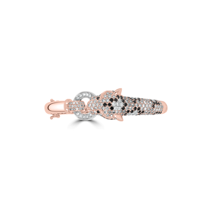 Diamond Leopard Bangle animal jewellery png
