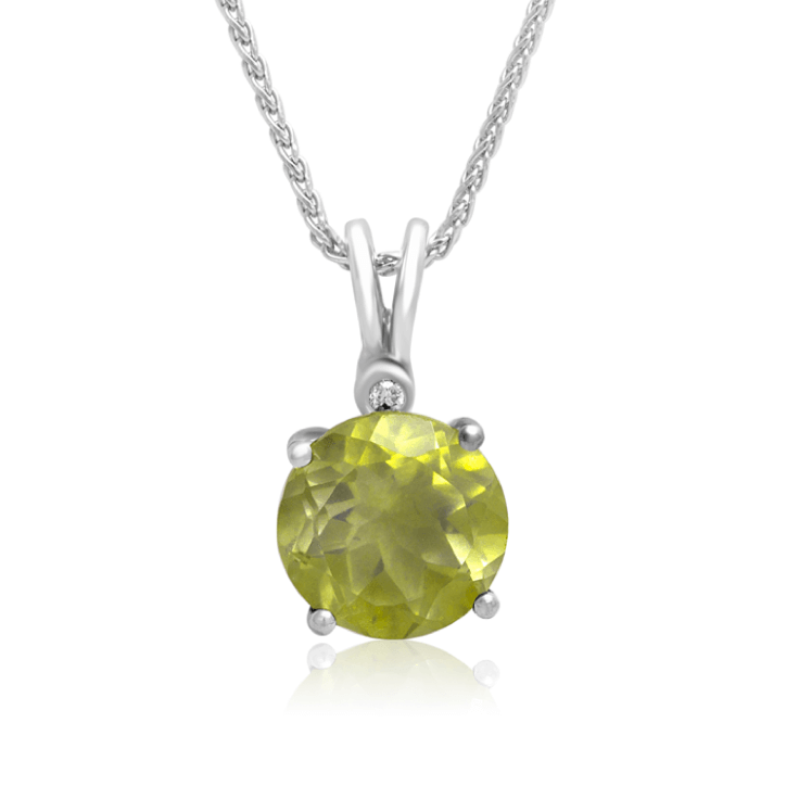 Peridot and Diamond Holi Pendant-holi collection