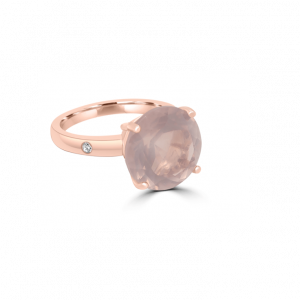 Rose Quartz Holi Ring