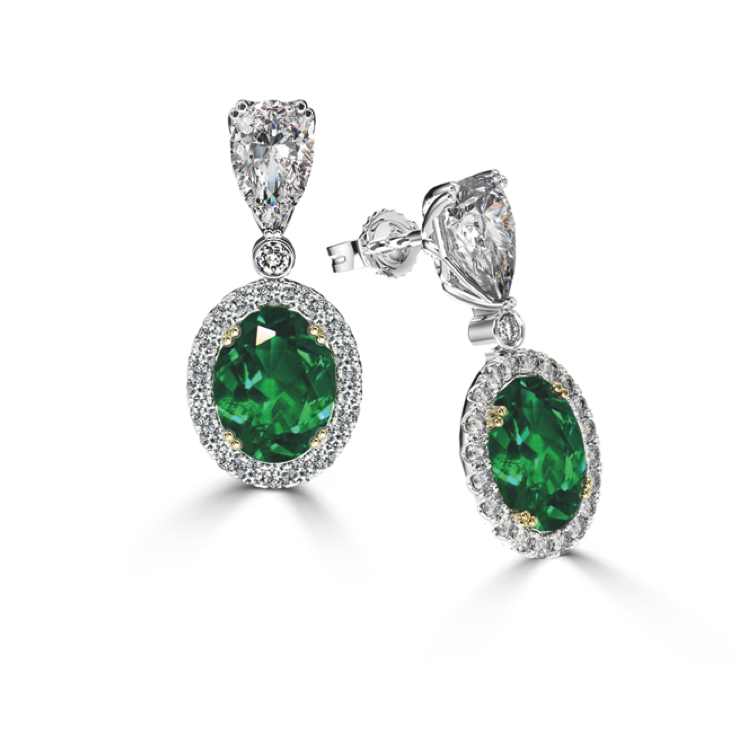 Emerald Drop Earring - Jewelry