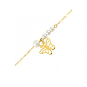 Pearl-and-butterfly-bracelet