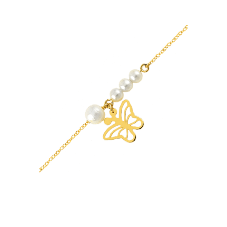 Pearl-and-butterfly-bracelet