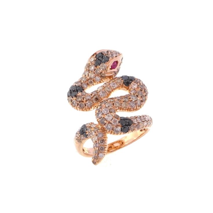 snake diamond ring - Font
