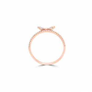 Diamond Bow Stack Ring