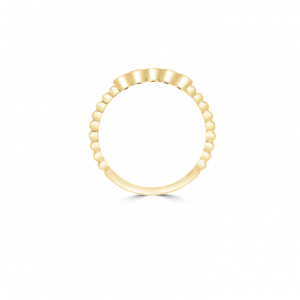Five Diamond Circle Stack Ring