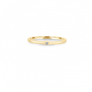 Centre Diamond Stack Ring