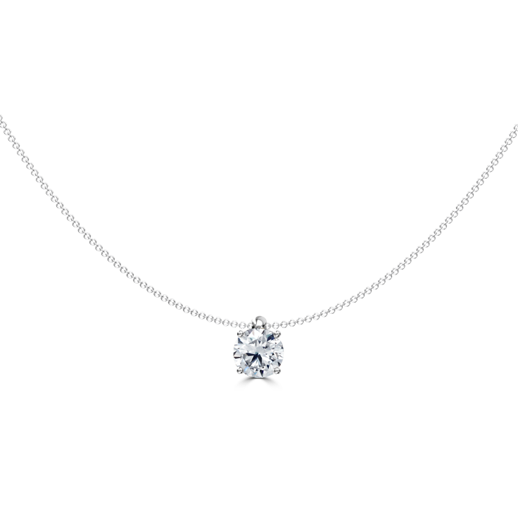Fitted Loop Diamond Pendant - Diamond Jewellery