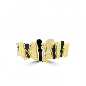 Gold & Black Onyx African Bracelet/Chocker-pendants