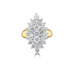 Marquise Cluster Angel Diamond Ring-Diamond Jewellery