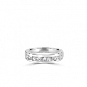 Square Diamond Channel Eternity Band