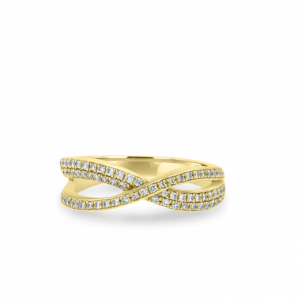 Twist Infinity Diamond Ring-Diamond Jewellery