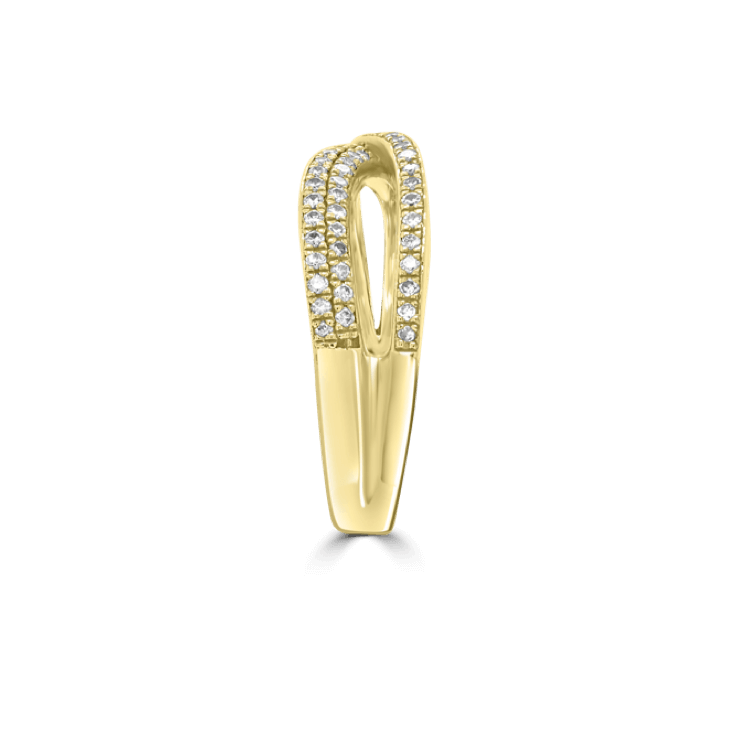 Twist Infinity Diamond Ring-Diamond Jewellery
