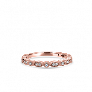 Marquise & Round Diamond Stack Ring-stack rings