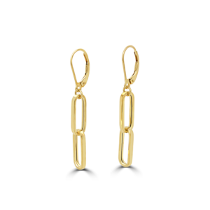 paperclip hoop earrings