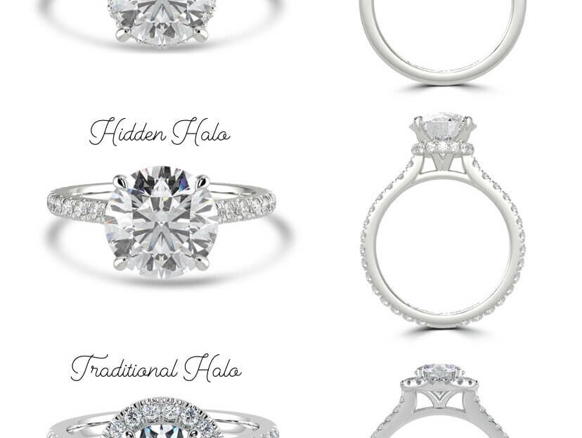 Halo Engagement Rings