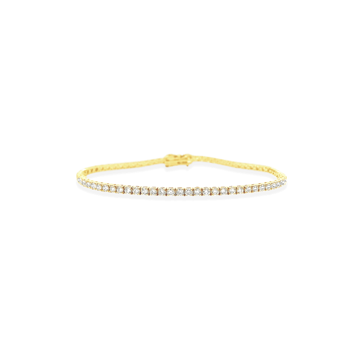 3ct YG Diamond Tennis Bracelet_Diamond Jewellery
