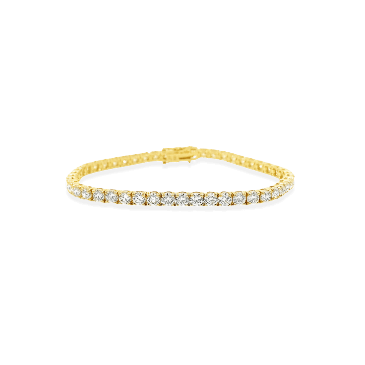 8ct YG Diamond Tennis Bracelet_Diamond Jewellery