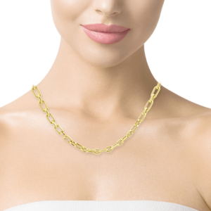 chunky paperclip necklace
