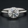 hugging halo diamond engagement rings