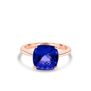 Cushion Tanzanite ring-tanzanite jewellery
