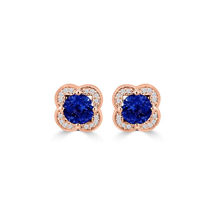 Tanzanite Diamond Halo Antique Ring_Tanzanite Jewellery