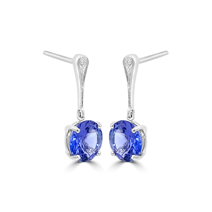 Tanzanite Holi Earrings-Tanzanite Jewellery